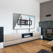 Кронштейн для телевизора Kromax GALACTIC-61 черный 32"-90" макс.45кг настенный поворот и наклон от магазина РЭССИ