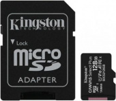 Флеш карта microSDXC 128Gb Class10 Kingston SDCS2/128GB Canvas Select Plus + adapter от магазина РЭССИ