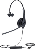 Наушники с микрофоном Jabra BIZ 1500 Mono черный 2.3м накладные USB оголовье (1553-0159) от магазина РЭССИ
