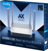 Роутер беспроводной Cudy WR3000H AX3000 100/1000/2500BASE-T от магазина РЭССИ