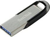 Флеш Диск Sandisk 128Gb Cruzer Ultra Flair SDCZ73-128G-G46 USB3.0 серебристый/черный от магазина РЭССИ