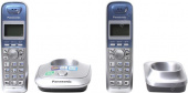 Р/Телефон Dect Panasonic KX-TG2512RUS серебристый (труб. в компл.:2шт) АОН от магазина РЭССИ