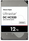 Жесткий диск WD SATA-III 12Tb 0F30146 HUH721212ALE604 Ultrastar DC HC520 (7200rpm) 256Mb 3.5" от магазина РЭССИ