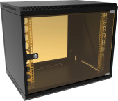 Шкаф коммутационный Suprlan (05-1093-B) настенный 6U 600x450мм пер.дв.стекл направл.под закл.гайки 70кг черный 385мм 19.01кг 500мм от магазина РЭССИ