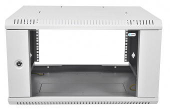 Шкаф коммутационный ЦМО ШРН-ЭКОНОМ (ШРН-Э-12.350) настенный 12U 600x350мм пер.дв.стекл 85кг серый 300мм от магазина РЭССИ