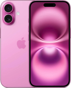 Смартфон Apple A3288 iPhone 16 128Gb розовый моноблок 3G 4G 2Sim 6.1" 1179x2556 iOS 18 48Mpix 802.11 a/b/g/n/ac/ax/be NFC GPS Protect от магазина РЭССИ