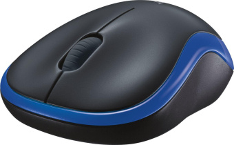 Мышь Logitech M185 синий/черный оптическая (1000dpi) беспроводная USB1.1 для ноутбука (2but) от магазина РЭССИ