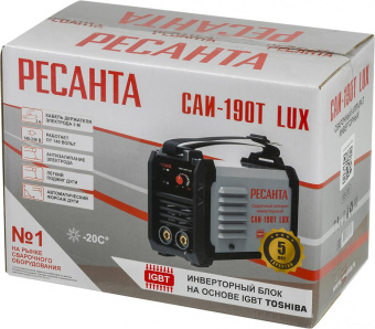 Сварочный аппарат Ресанта САИ-190Т LUX инвертор ММА DC 7.2кВт от магазина РЭССИ
