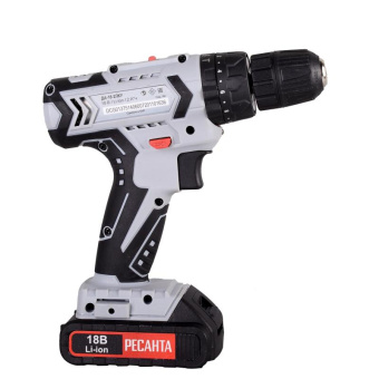 Дрель-шуруповерт Ресанта ДА-18-2ЛК-У аккум. патрон:быстрозажимной (кейс в комплекте) (75/14/6) от магазина РЭССИ