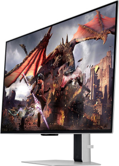 Монитор Samsung 32" Odyssey OLED G8 LS32DG800SIXCI серебристый OLED LED 16:9 HDMI M/M TV матовая HAS Piv 250cd 178гр/178гр 3840x2160 240Hz FreeSync Premium Pro DP 4K USB 8.4кг от магазина РЭССИ