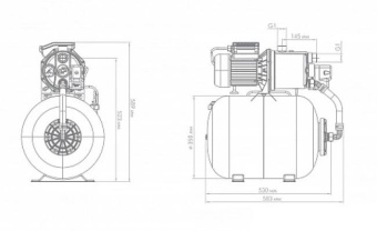 Насосная станция центробежный Джилекс Джамбо 70/50 Н-50 (2.0) 1100Вт (3722) от магазина РЭССИ