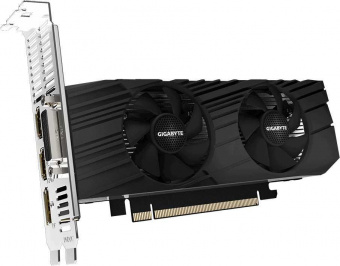 Видеокарта Gigabyte PCI-E GV-N1656OC-4GL NVIDIA GeForce GTX 1650 4096Mb 128 GDDR6 1620/12000 DVIx1 HDMIx2 DPx1 HDCP Ret low profile от магазина РЭССИ