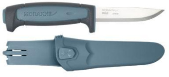 Нож Morakniv Basic 511 (14047) стальной разделочный лезв.91мм прямая заточка голубой/серый от магазина РЭССИ