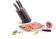 Картинка Набор ножей кухон. Rondell RD-1130 компл.:6предм. с подставкой черный подар.коробка от магазина РЭССИ Набор ножей кухон. Rondell RD-1130 компл.:6предм. с подставкой черный подар.коробка от магазина РЭССИ