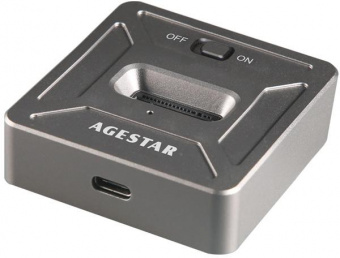 Док-станция SSD AgeStar 31CBNV1C NVMe USB3.2 алюминий черный M2 2280 M-key от магазина РЭССИ