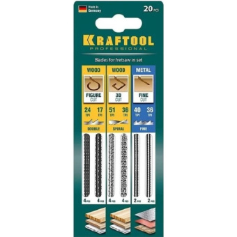Набор пилок универс. Kraftool 15348-H20_z02 20пред. (лобзики) от магазина РЭССИ