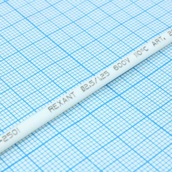 Трубка термоусадочная 2,5/1,25 белая от магазина РЭССИ