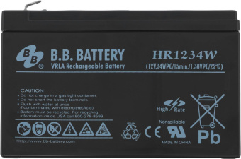 Батарея для ИБП BB HR 1234W 12В 7Ач от магазина РЭССИ