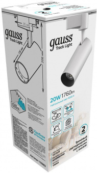 Система трековая Gauss TR083 20Вт 4000K цв.св.:белый нейтральный белый от магазина РЭССИ