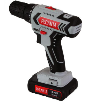 Дрель-шуруповерт Ресанта ДА-14-2ЛК аккум. патрон:быстрозажимной (кейс в комплекте) (75/14/4) от магазина РЭССИ