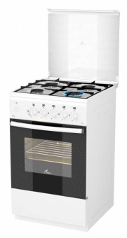 Плита Газовая Flama FG 2411 W белый (стеклянная крышка) реш.сталь от магазина РЭССИ