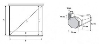 Экран Lumien 200x200см Eco Picture LEP-100103 1:1 настенно-потолочный рулонный от магазина РЭССИ