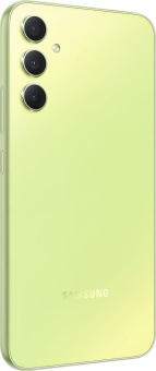 Смартфон Samsung SM-A346E Galaxy A34 5G 256Gb 8Gb зеленый лайм моноблок 3G 4G 2Sim 6.6" 1080x2340 Android 13 48Mpix 802.11 a/b/g/n/ac NFC GPS GSM900/1800 GSM1900 TouchSc Protect microSD max1024Gb от магазина РЭССИ
