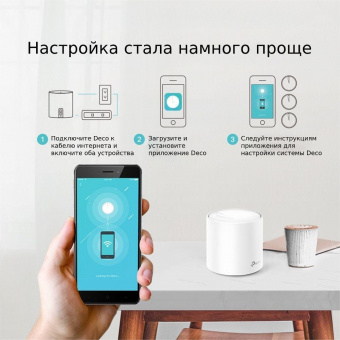 Бесшовный Mesh роутер TP-Link Deco X20 (2-PACK) (DECO X20(2-PACK)) AX1800 10/100/1000BASE-TX белый (упак.:2шт) от магазина РЭССИ