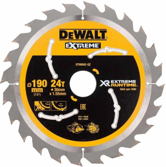 Диск пильный по дер. DeWalt DT99562 (00006667319) d=190мм d(посад.)=30мм (торцовочные пилы) от магазина РЭССИ