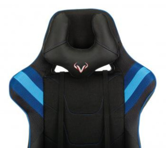Кресло игровое Zombie VIKING 4 AERO черный/синий текстиль/эко.кожа с подголов. крестов. пластик от магазина РЭССИ