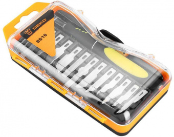 Набор резцов Deko BS16 16 предметов (жесткий кейс) от магазина РЭССИ