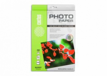 Фотобумага Cactus CS-GA4200100 A4/200г/м2/100л./белый глянцевое для струйной печати от магазина РЭССИ
