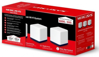 Бесшовный Mesh роутер Mercusys Halo H50G(3-pack) AC1900 10/100/1000BASE-TX белый (упак.:3шт) от магазина РЭССИ