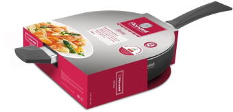 Сотейник Rondell Strike RDA-1399 d=28см (с крышкой) серый от магазина РЭССИ