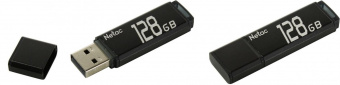 Флеш Диск Netac 128Gb U351 NT03U351N-128G-20BK USB2.0 серый от магазина РЭССИ