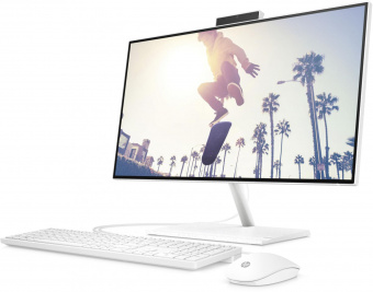 Моноблок HP 24-cb1023nh 23.8" Full HD Touch i5 1235U (1.3) 8Gb SSD512Gb Iris Xe CR Free DOS GbitEth WiFi BT 65W клавиатура мышь Cam белый 1920x1080 от магазина РЭССИ