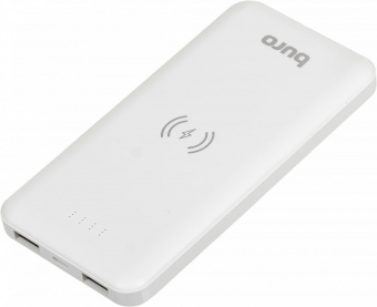 Мобильный аккумулятор Buro BPW10E 10000mAh 2A 2xUSB беспроводная зарядка белый (BPW10E10PWT) от магазина РЭССИ