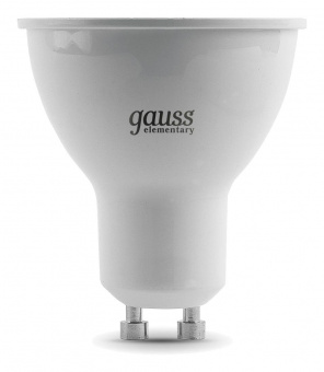 Лампа светодиодная Gauss Spotlight Elementary 9Вт цок.:GU10 спот 220B 4100K св.свеч.бел.ней. MR16 (упак.:10шт) (13629) от магазина РЭССИ