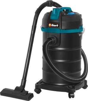 Строительный пылесос Bort BSS-1530 1500Вт (уборка: сухая/влажная) черный от магазина РЭССИ
