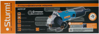 Углошлифовальная машина Sturm! AG9512P 1000Вт 11000об/мин рез.шпин.:M14 d=125мм от магазина РЭССИ