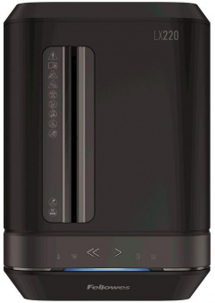 Шредер Fellowes PowerShred LX220 черный (секр.P-4) перекрестный 20лист. 30лтр. скрепки скобы пл.карты от магазина РЭССИ