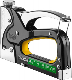 Степлер ручной Stayer BlackPro 140 скобы тип 140(6-14мм)/36(10-14мм)/300(10-14мм)/500(14мм) от магазина РЭССИ