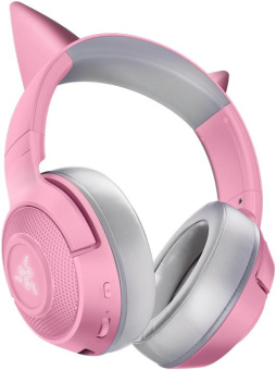Наушники с микрофоном Razer Kraken BT - Kitty Edition - Quartz розовый/серый мониторные BT оголовье (RZ04-03520100-R3M1) от магазина РЭССИ