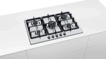 Газовая варочная поверхность Bosch PGQ7B5B90 нержавеющая сталь от магазина РЭССИ