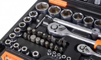 Набор инструментов Вихрь 1/2", 1/4", CrV 108 предметов (жесткий кейс) от магазина РЭССИ