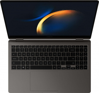 Ноутбук Samsung Galaxy book 3 360 NP754 Core i7 1360P 16Gb SSD512Gb Intel Iris Xe graphics 15.6" AMOLED Touch FHD (1920x1080) Windows 11 Professional dk.grey WiFi BT Cam (NP754QFG-KA1IT) от магазина РЭССИ