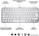Картинка Клавиатура Logitech MX Keys Mini серебристый/белый USB беспроводная BT/Radio LED (920-010499) от магазина РЭССИ Клавиатура Logitech MX Keys Mini серебристый/белый USB беспроводная BT/Radio LED (920-010499) от магазина РЭССИ