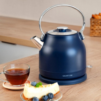 Чайник электрический Galaxy Line GL 0334 1.5л. 2200Вт синий корпус: нерж.сталь (7010103340) от магазина РЭССИ