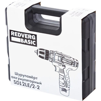 Аккумуляторный шуруповерт REDVERG Basic SD12LE/2-2 6680817 от магазина РЭССИ