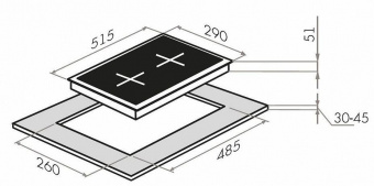 Газовая варочная поверхность Maunfeld EGHG.32.1CB/G черный от магазина РЭССИ